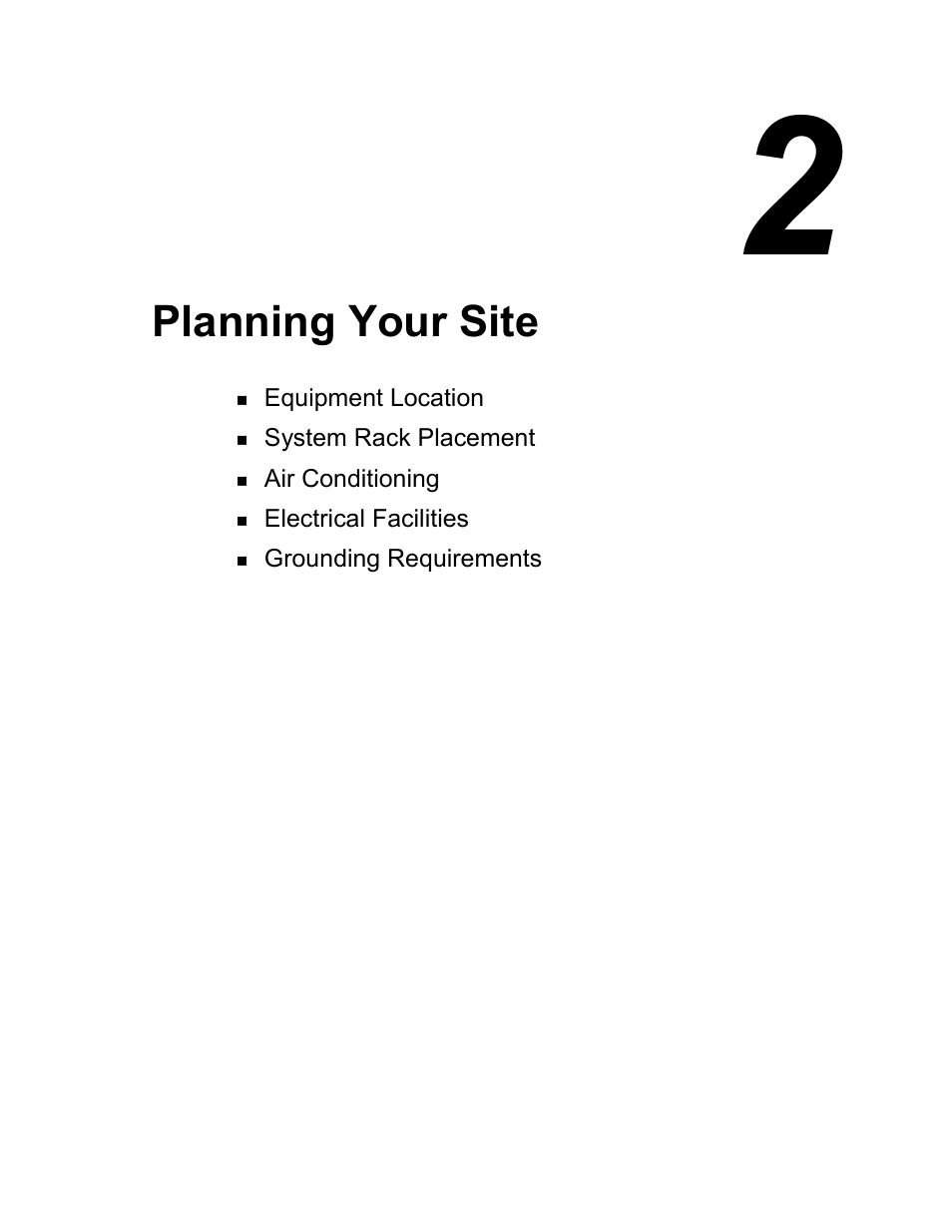 2 - planning your site, Planning your site | NEC EXPRESS800 User Manual | Page 17 / 78