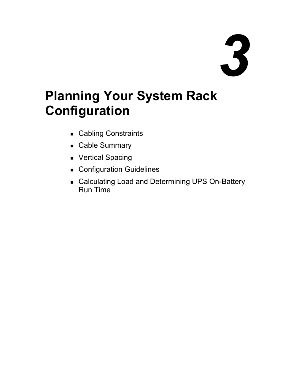 3 - planning your system rack configuration, Planning your system rack configuration | NEC EXPRESS800 User Manual | Page 29 / 78
