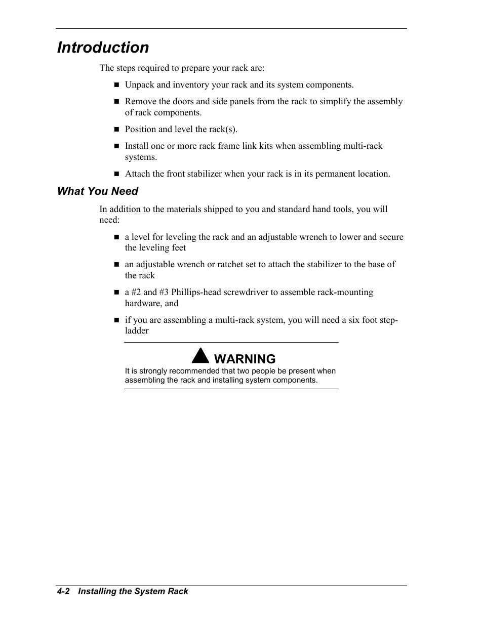 Introduction, What you need, Warning | NEC EXPRESS800 User Manual | Page 40 / 78