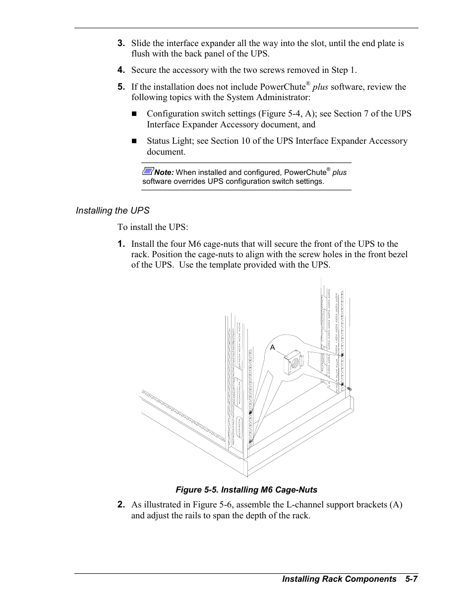 Installing the ups | NEC EXPRESS800 User Manual | Page 55 / 78