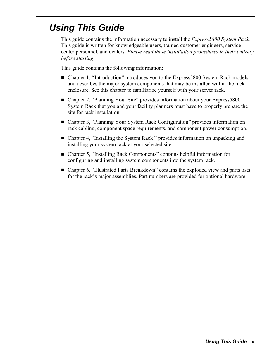 Using this guide | NEC EXPRESS800 User Manual | Page 7 / 78