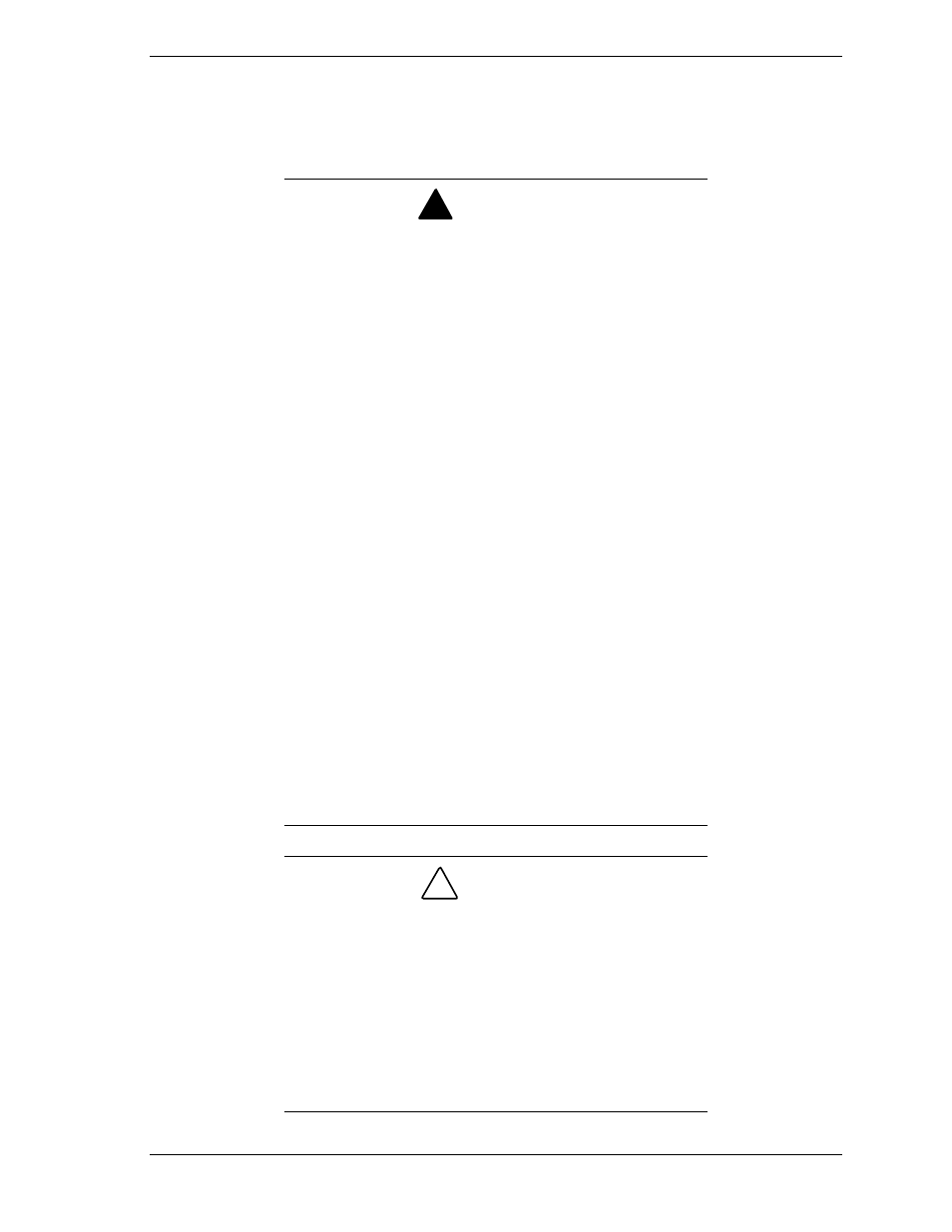 Equipment rack warnings and cautions, Warning, Caution | NEC MH4500 User Manual | Page 31 / 186