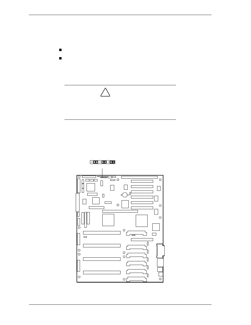 Configuring system board jumpers, Caution | NEC MH4500 User Manual | Page 66 / 186