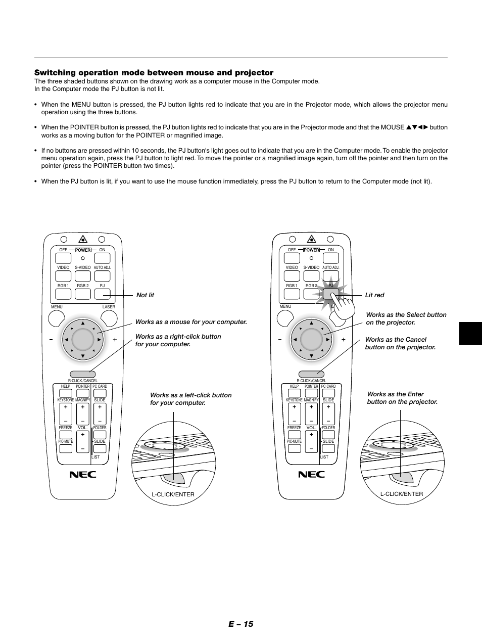 NEC LT154 User Manual | Page 18 / 60