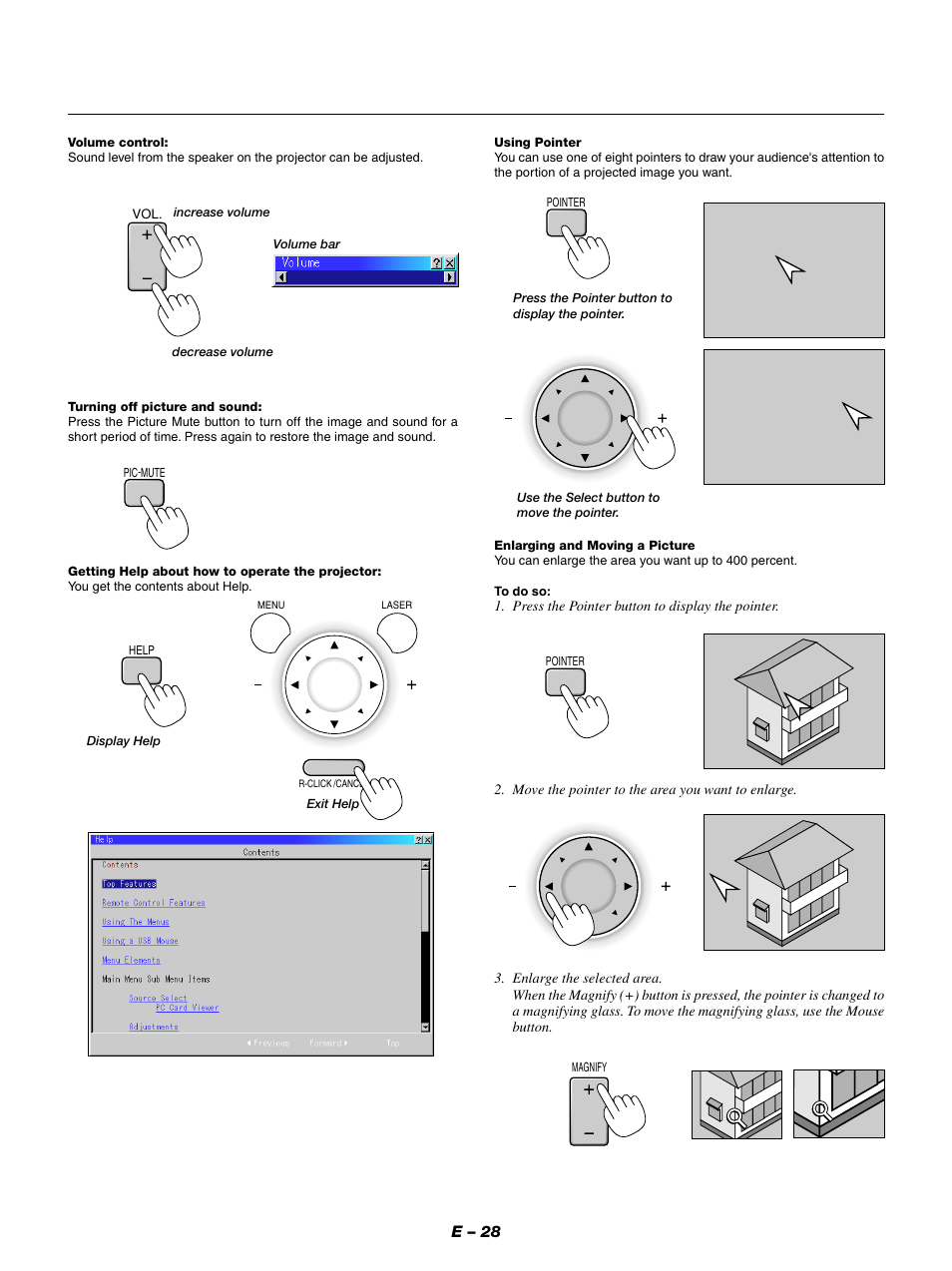 E – 28 | NEC LT154 User Manual | Page 31 / 60