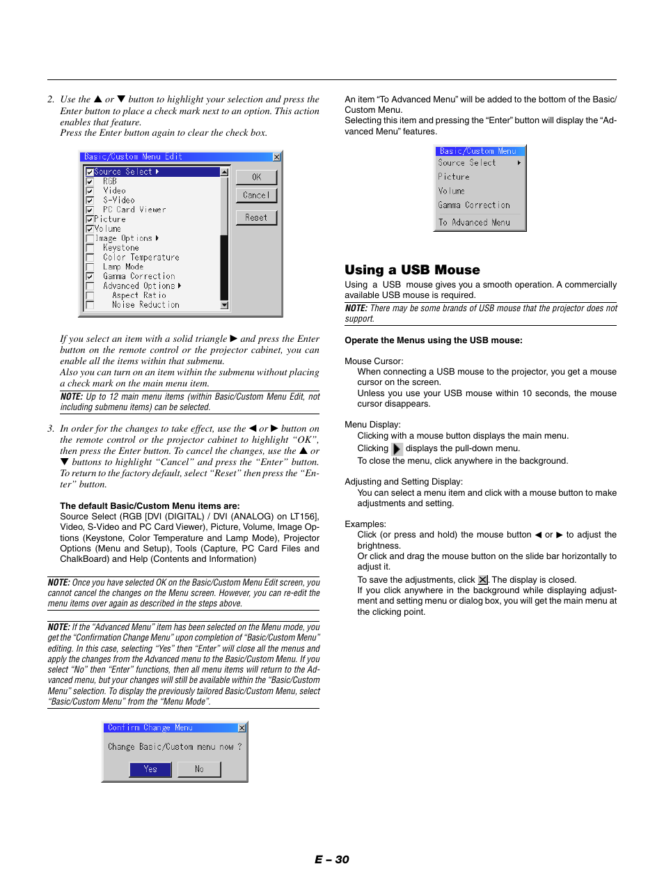 Using a usb mouse | NEC LT154 User Manual | Page 33 / 60