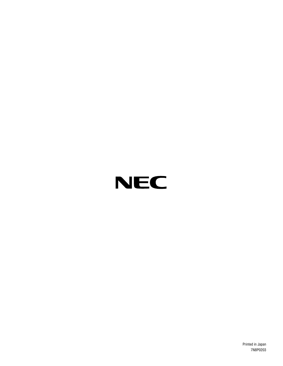 NEC LT154 User Manual | Page 60 / 60