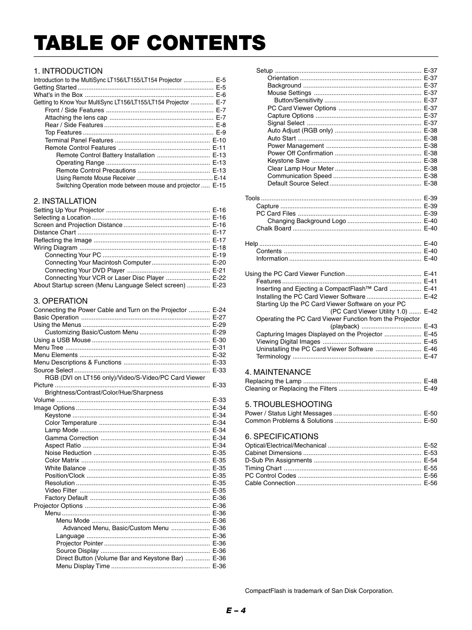 NEC LT154 User Manual | Page 7 / 60