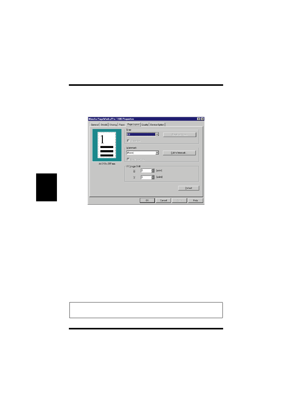 Page layout | NEC PAGEPRO 1100 User Manual | Page 106 / 219