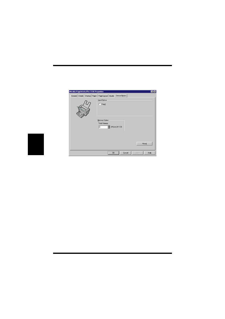 Device option, Device option -38 | NEC PAGEPRO 1100 User Manual | Page 114 / 219