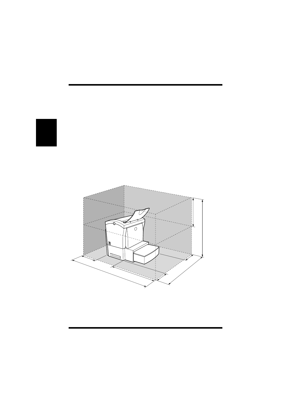Options, Second paper cassette unit, Options -18 | Second paper cassette unit -18, 18 options, Space requirements | NEC PAGEPRO 1100 User Manual | Page 44 / 219