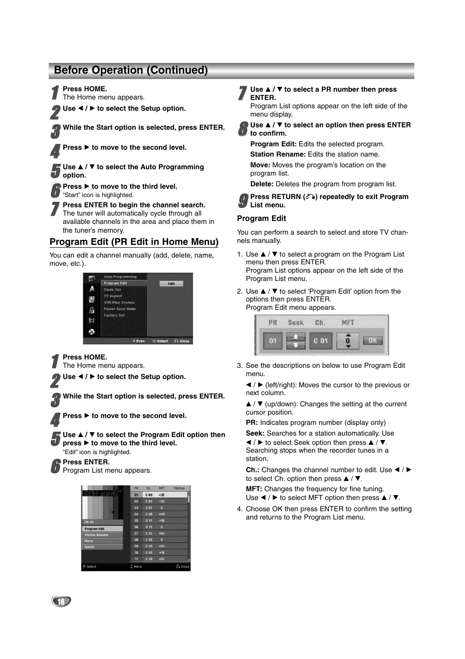 NEC NDRV-62 User Manual | Page 18 / 61