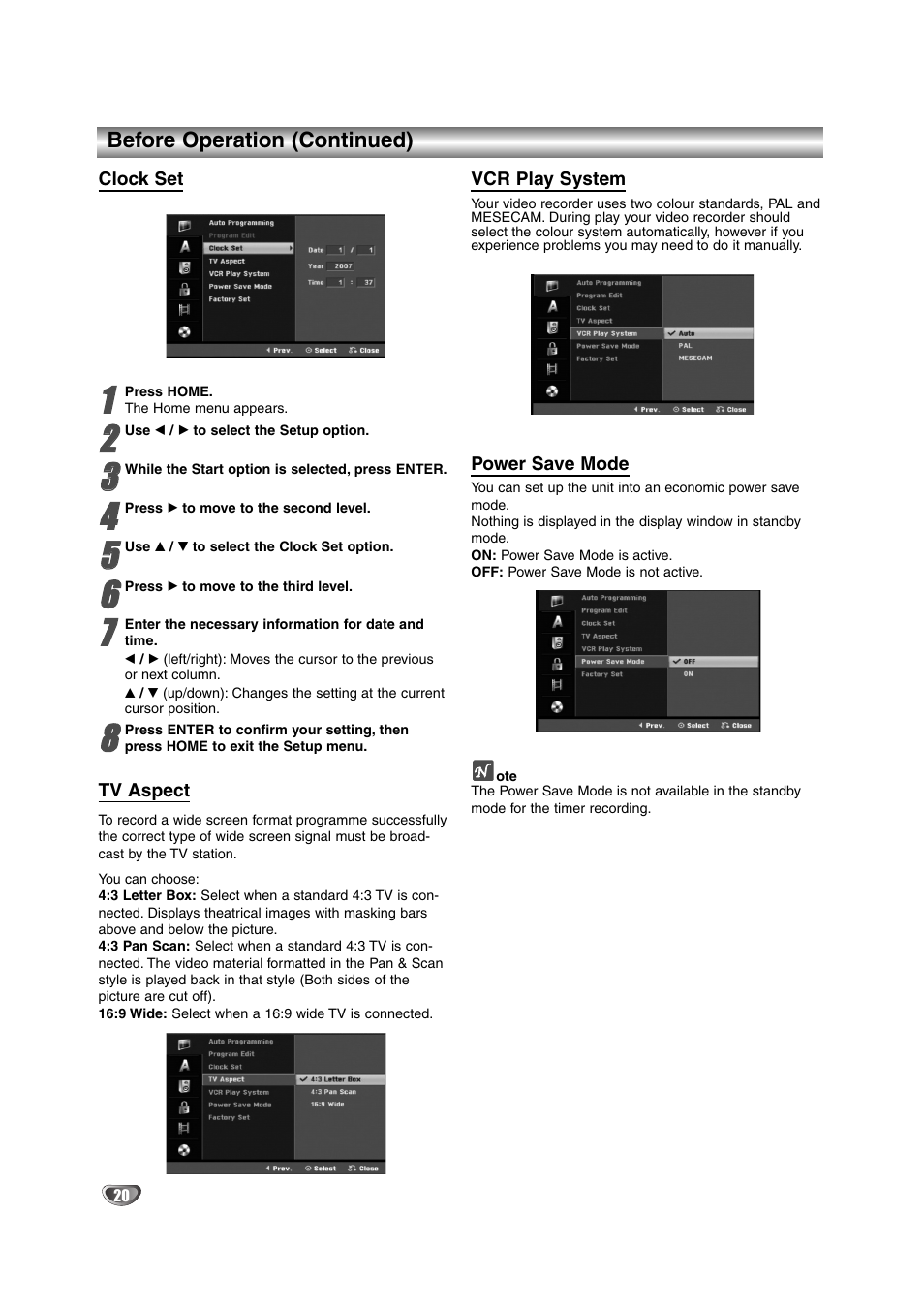 NEC NDRV-62 User Manual | Page 20 / 61