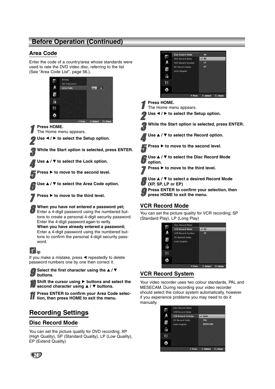 NEC NDRV-62 User Manual | Page 24 / 61