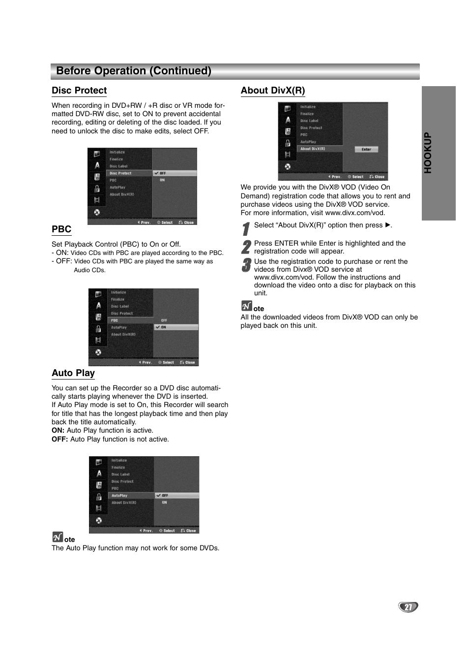 NEC NDRV-62 User Manual | Page 27 / 61