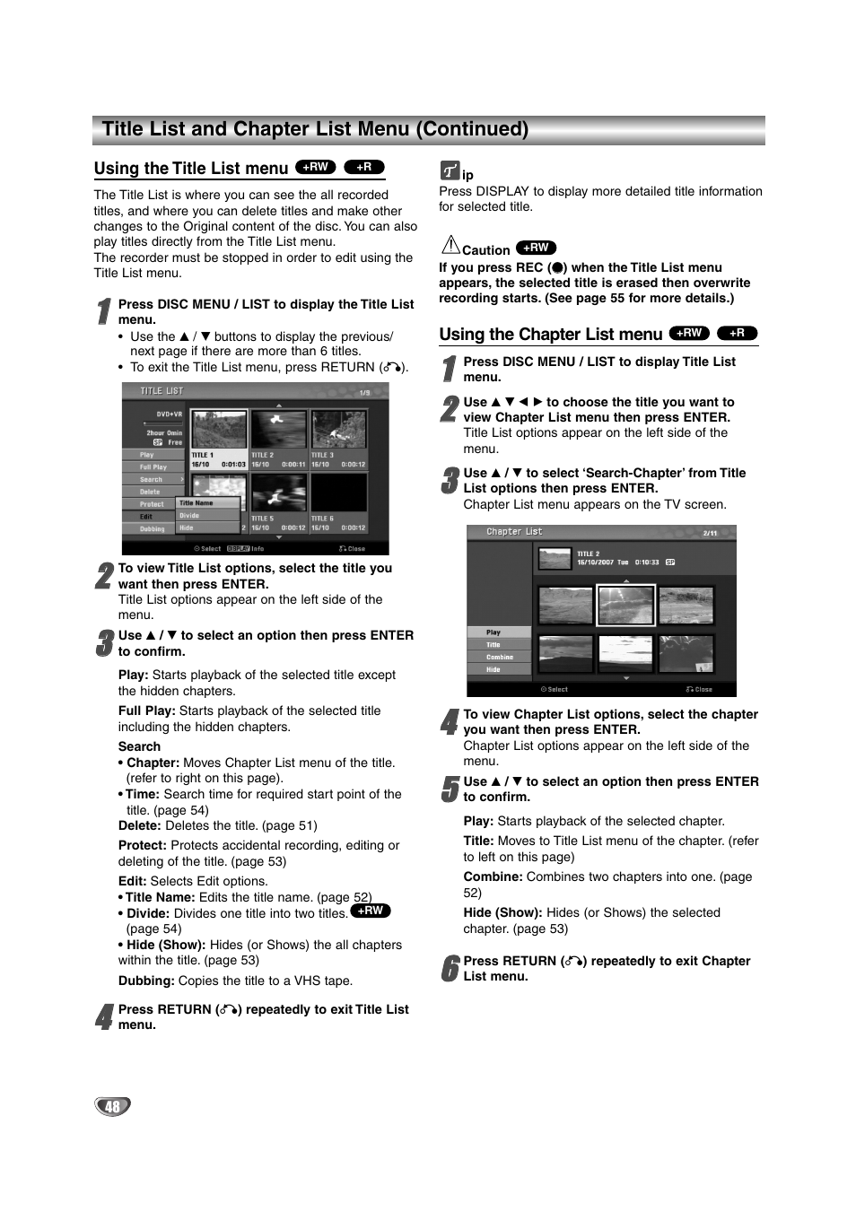 NEC NDRV-62 User Manual | Page 48 / 61