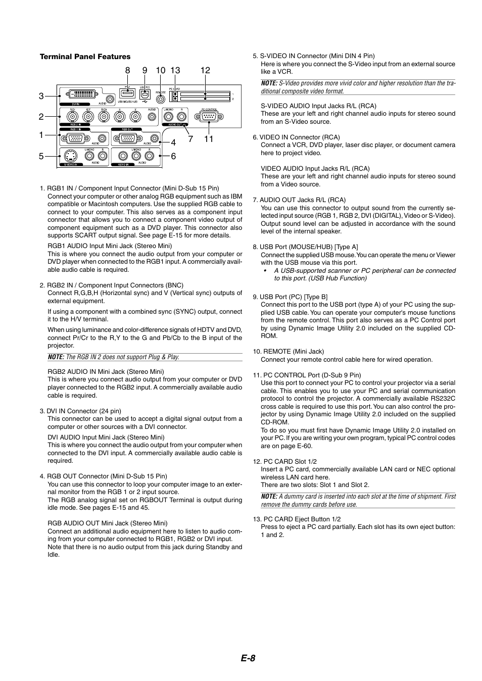 NEC MT1065/MT1060 User Manual | Page 8 / 65