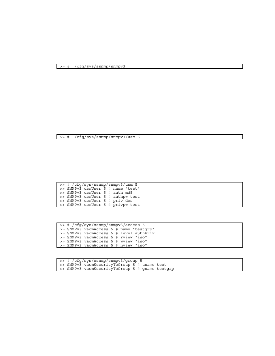 Snmp v3.0, Default configuration, User configuration | NEC INTELLIGENT L2 SWITCH N8406-022A User Manual | Page 10 / 94