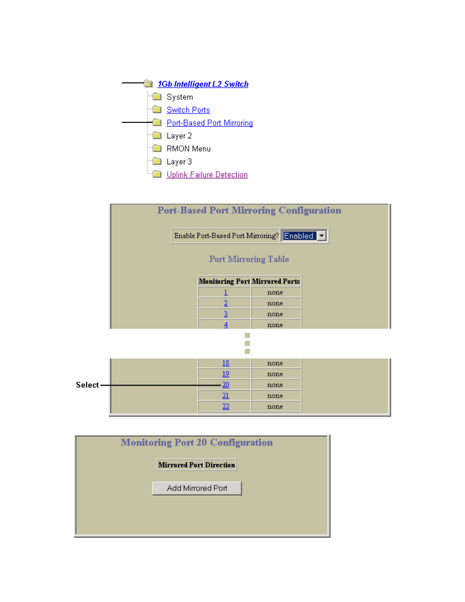 Configuring port mirroring (bbi example) | NEC INTELLIGENT L2 SWITCH N8406-022A User Manual | Page 92 / 94