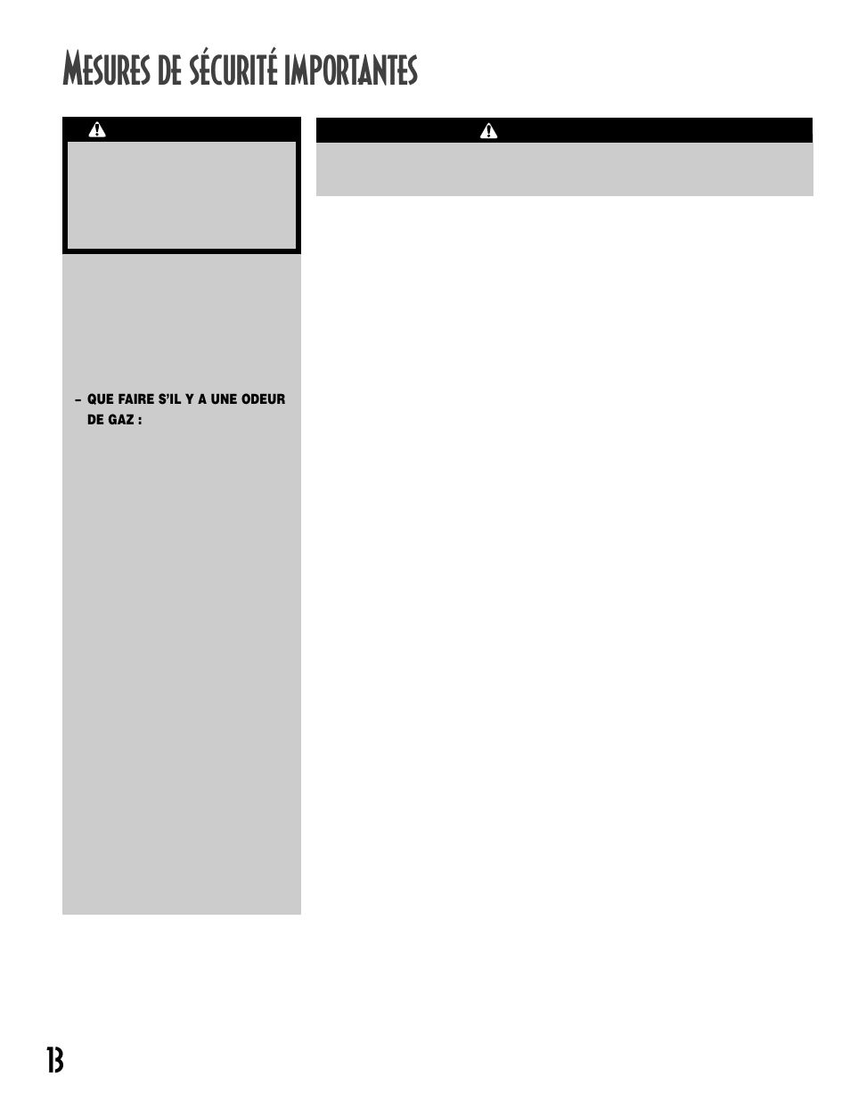 Esures de sécurité importantes, Conserver ces instructions, Avertissement | NEC INTELLIDRY MD-15 User Manual | Page 14 / 36