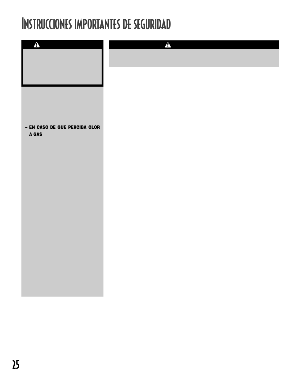 Nstrucciones importantes de seguridad, Conserve estas instrucciones, Advertencia | NEC INTELLIDRY MD-15 User Manual | Page 26 / 36