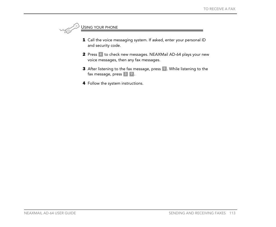 NEC NEAXMail AD-64 User Manual | Page 117 / 154