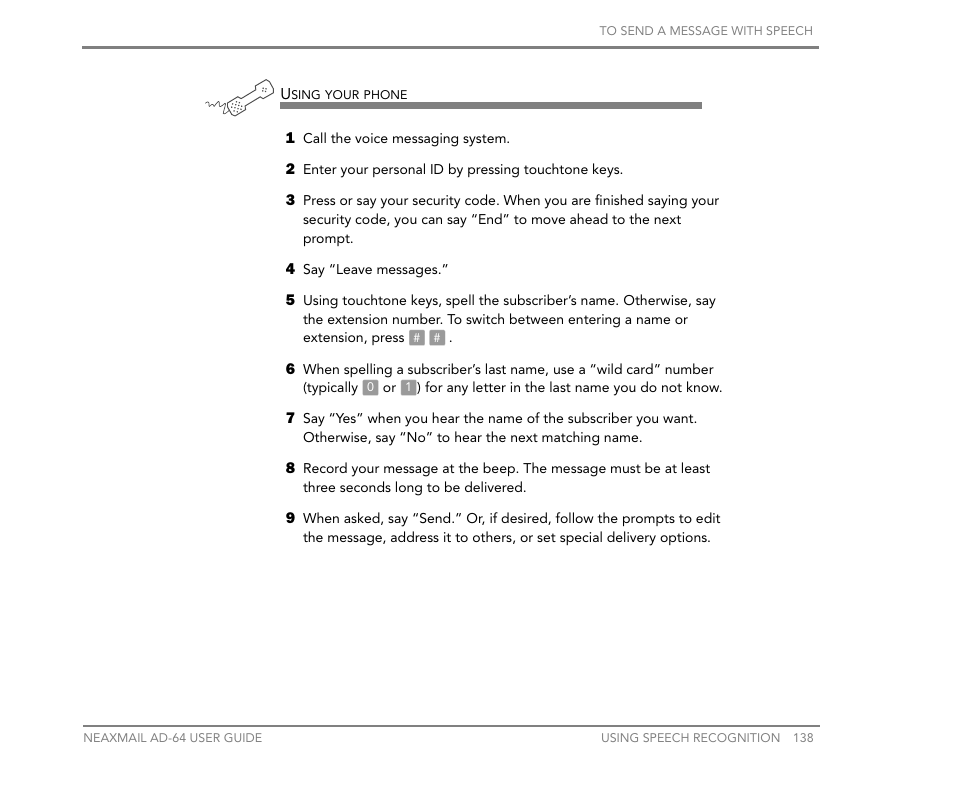 NEC NEAXMail AD-64 User Manual | Page 142 / 154