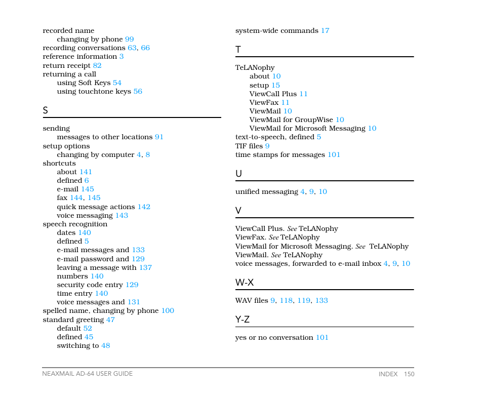 NEC NEAXMail AD-64 User Manual | Page 154 / 154