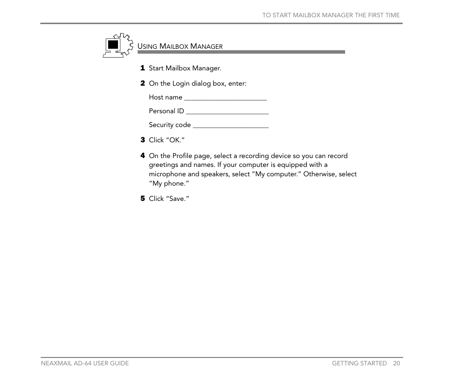 NEC NEAXMail AD-64 User Manual | Page 24 / 154