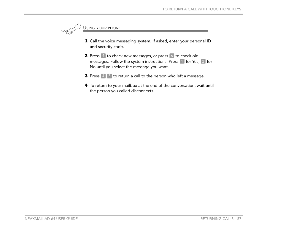 NEC NEAXMail AD-64 User Manual | Page 61 / 154