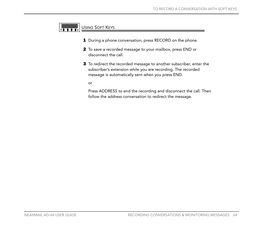 NEC NEAXMail AD-64 User Manual | Page 68 / 154