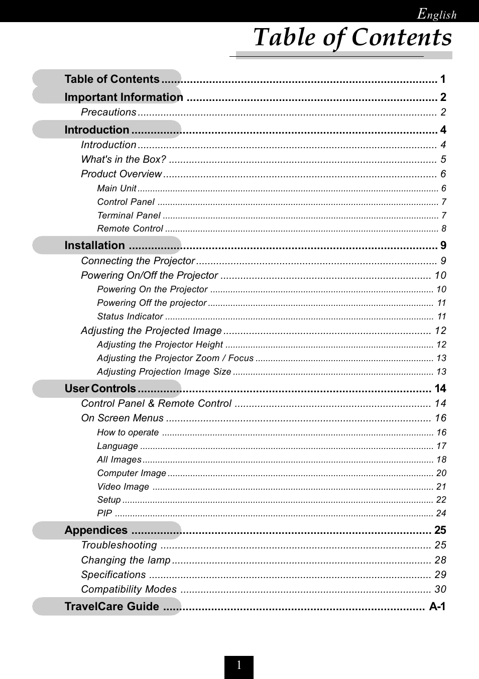 NEC LT10 User Manual | Page 3 / 36