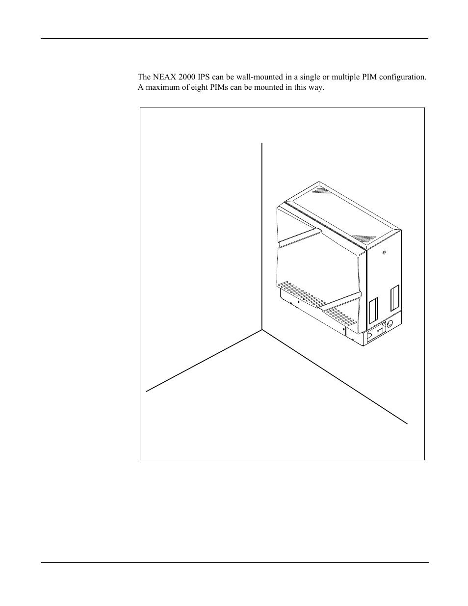 Wall-mounting installation, Figure 2-3 | NEC NEAX 2000 IPS User Manual | Page 20 / 96
