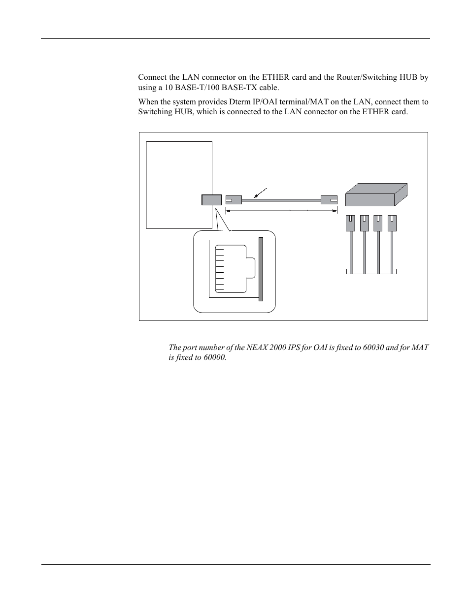 Lan cable connection of ether card | NEC NEAX 2000 IPS User Manual | Page 33 / 96