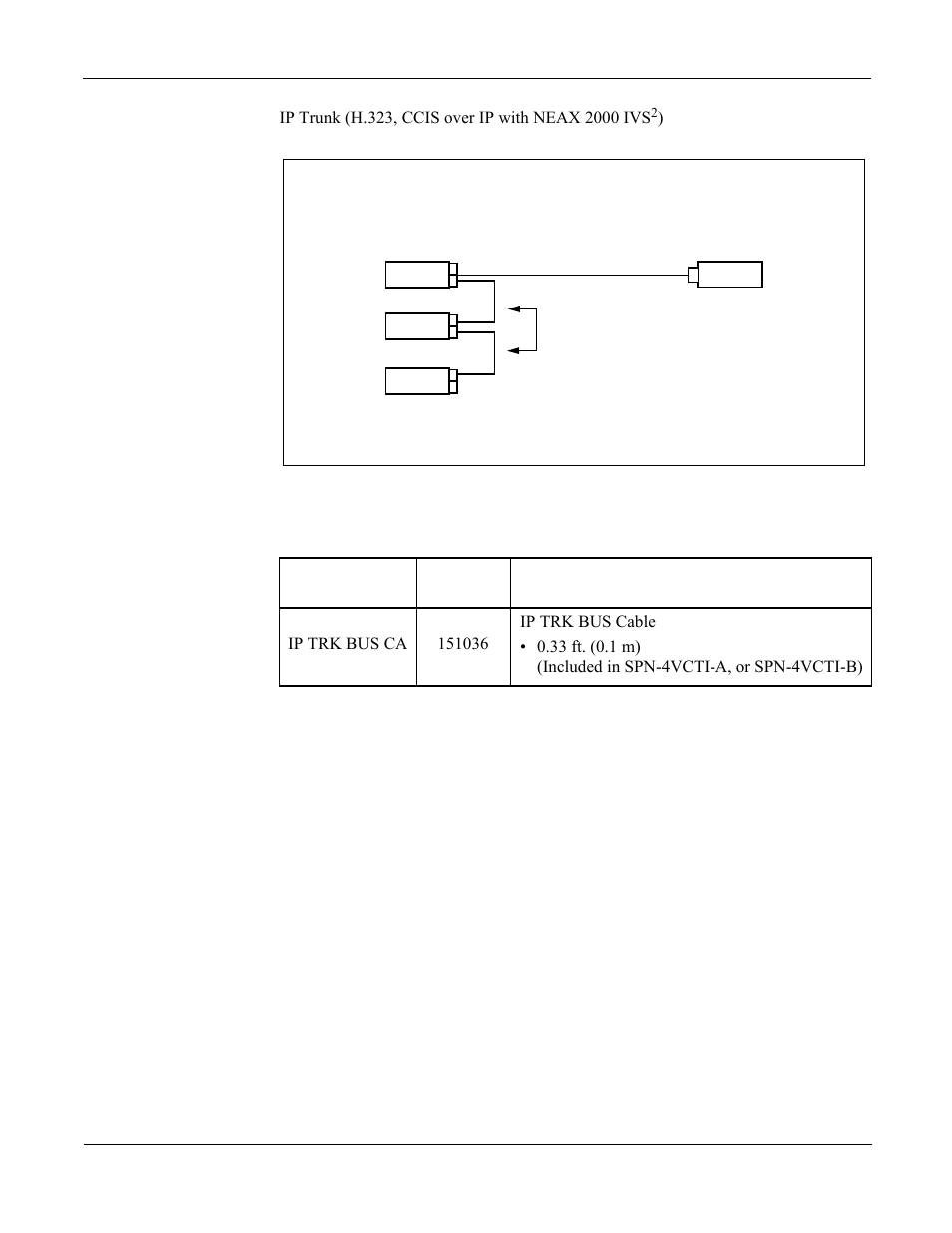 Figure 6-6, Ip bus cable connection (ipt), Table 6-7 | Ip bus cable (ipt) | NEC NEAX 2000 IPS User Manual | Page 71 / 96