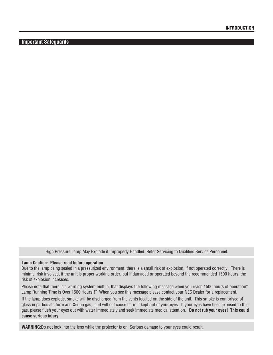 NEC XL-6500 User Manual | Page 3 / 82