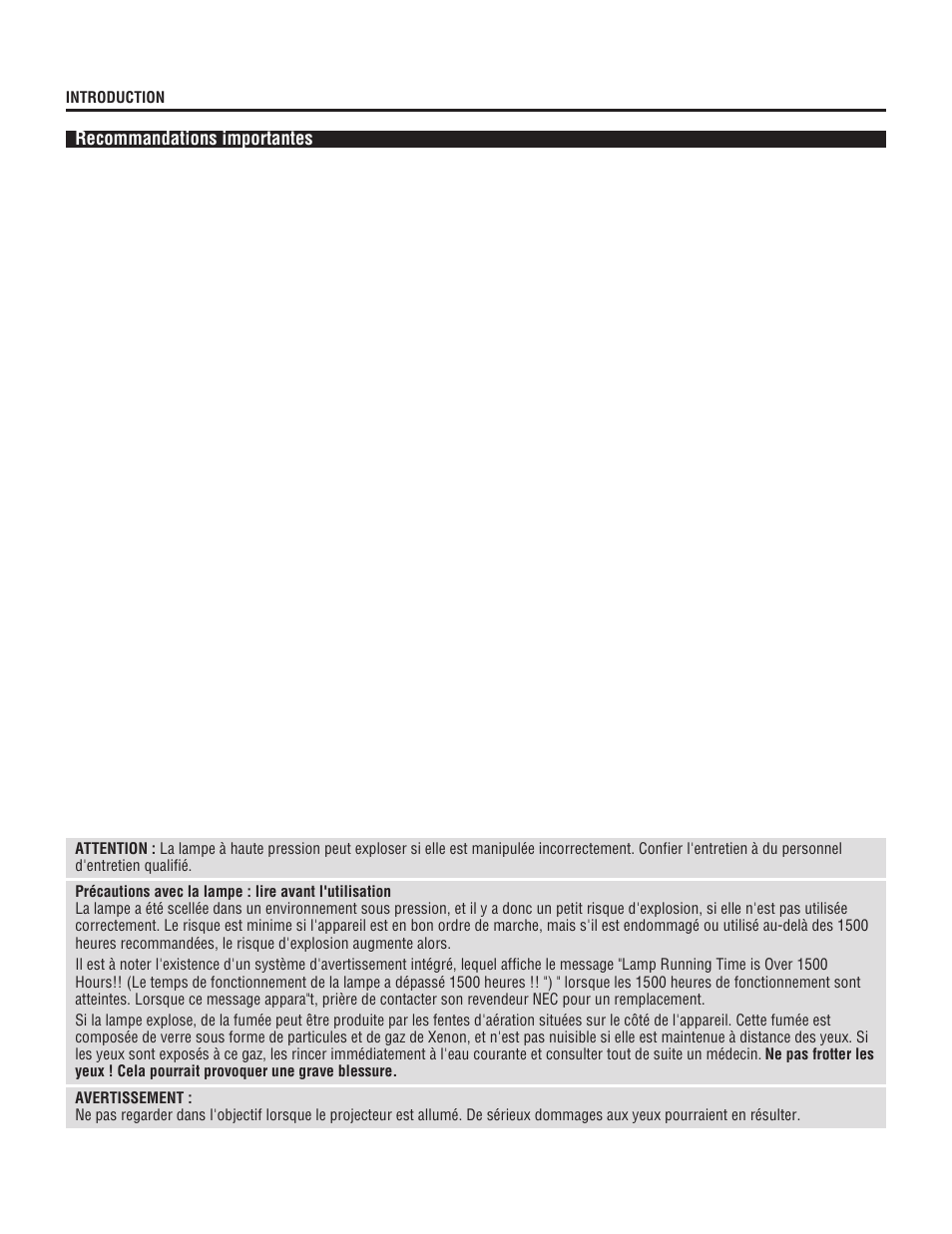 NEC XL-6500 User Manual | Page 4 / 82
