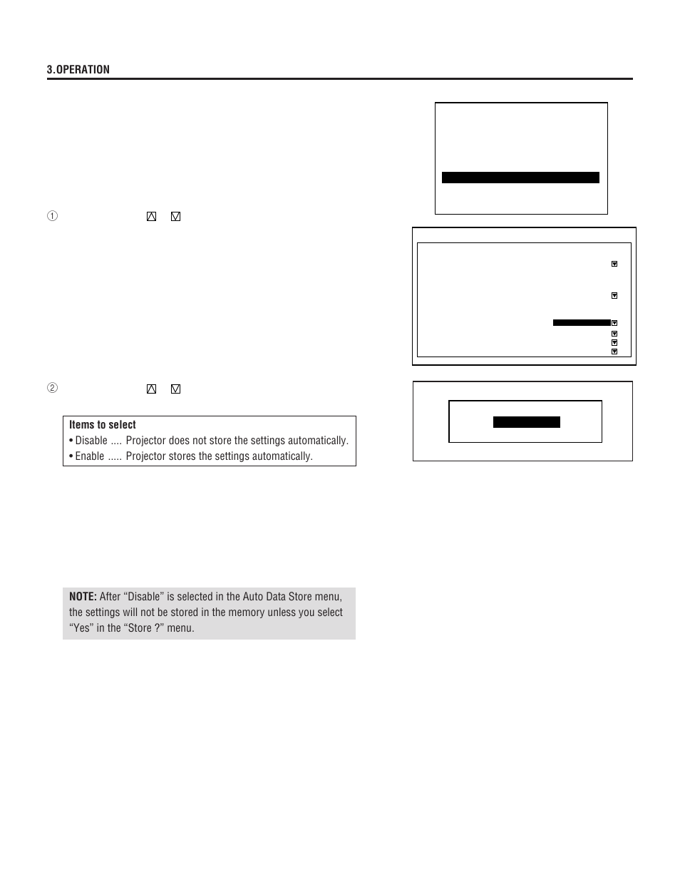 Auto data store | NEC XL-6500 User Manual | Page 64 / 82