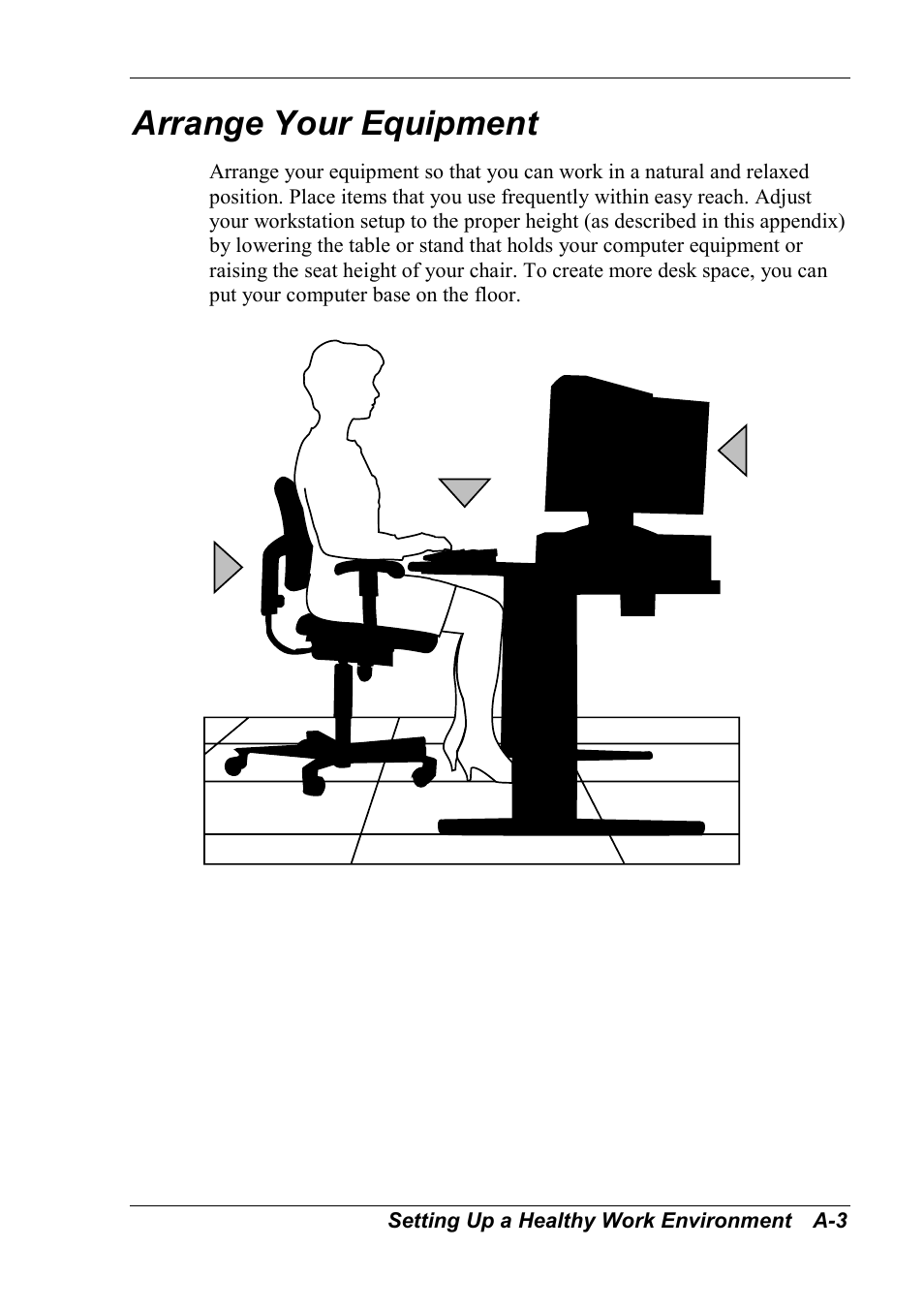 Arrange your equipment | NEC 2000 User Manual | Page 106 / 137