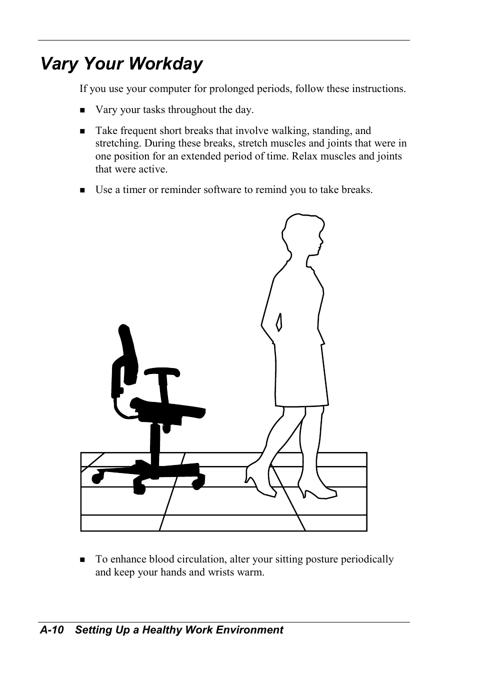Vary your workday | NEC 2000 User Manual | Page 113 / 137