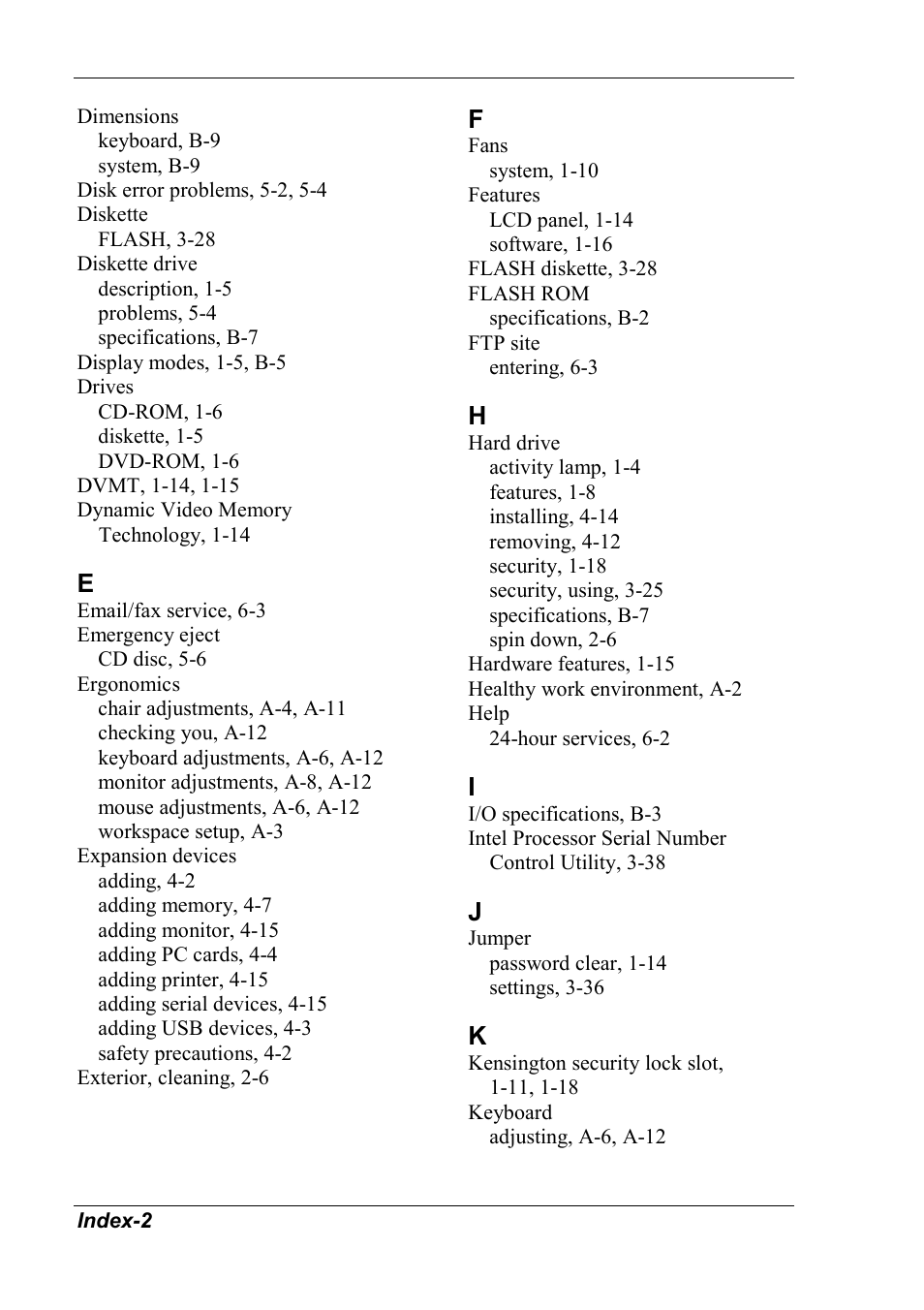 NEC 2000 User Manual | Page 128 / 137