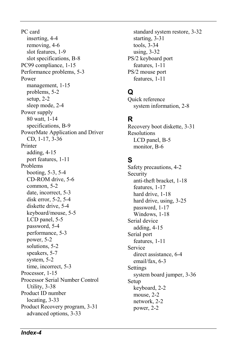 NEC 2000 User Manual | Page 130 / 137