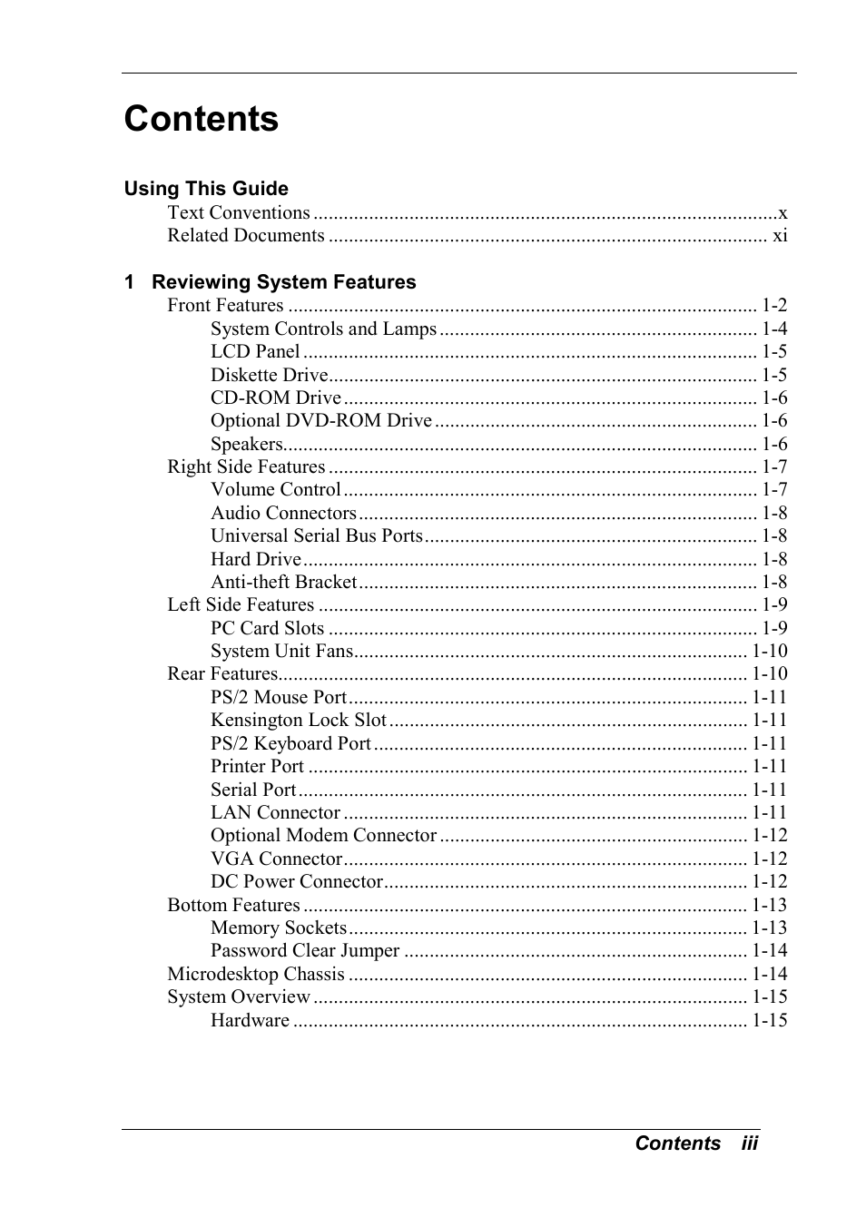 NEC 2000 User Manual | Page 3 / 137