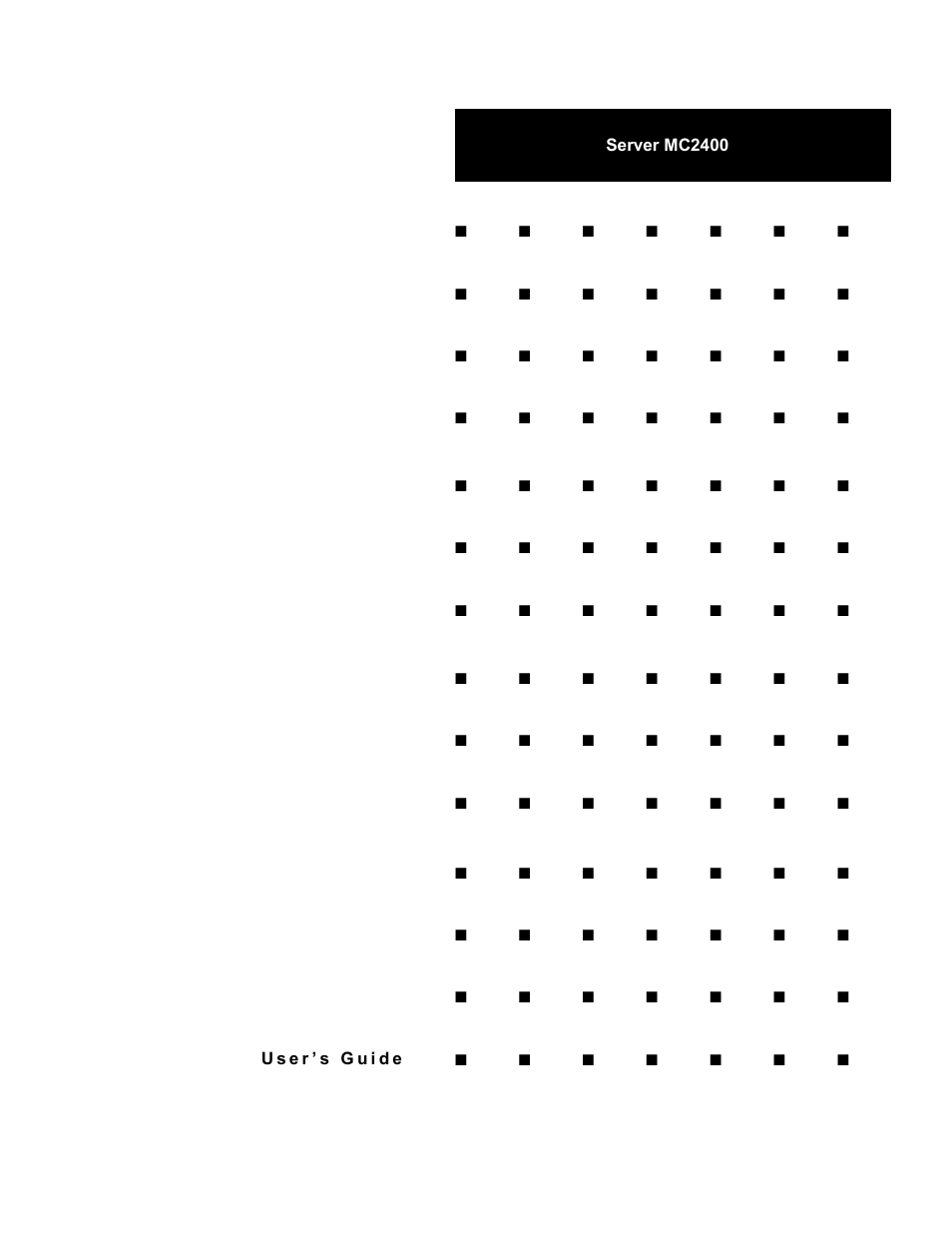 NEC MC2400 User Manual | 204 pages