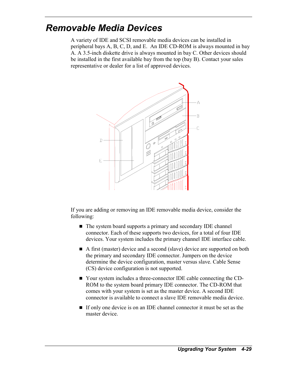 Removable media devices | NEC MC2400 User Manual | Page 111 / 204