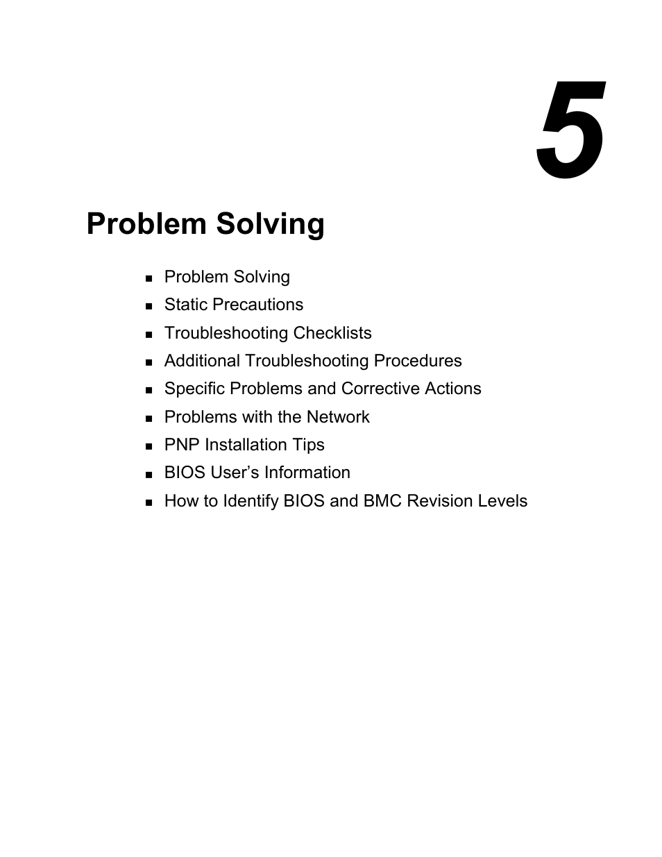 5 problem solving, Problem solving | NEC MC2400 User Manual | Page 121 / 204