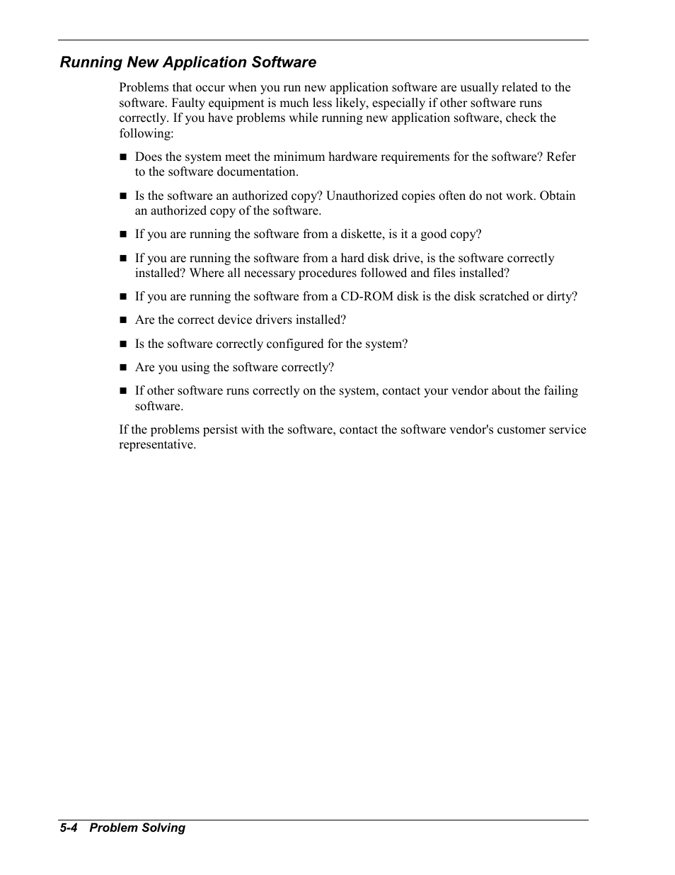 Running new application software | NEC MC2400 User Manual | Page 124 / 204