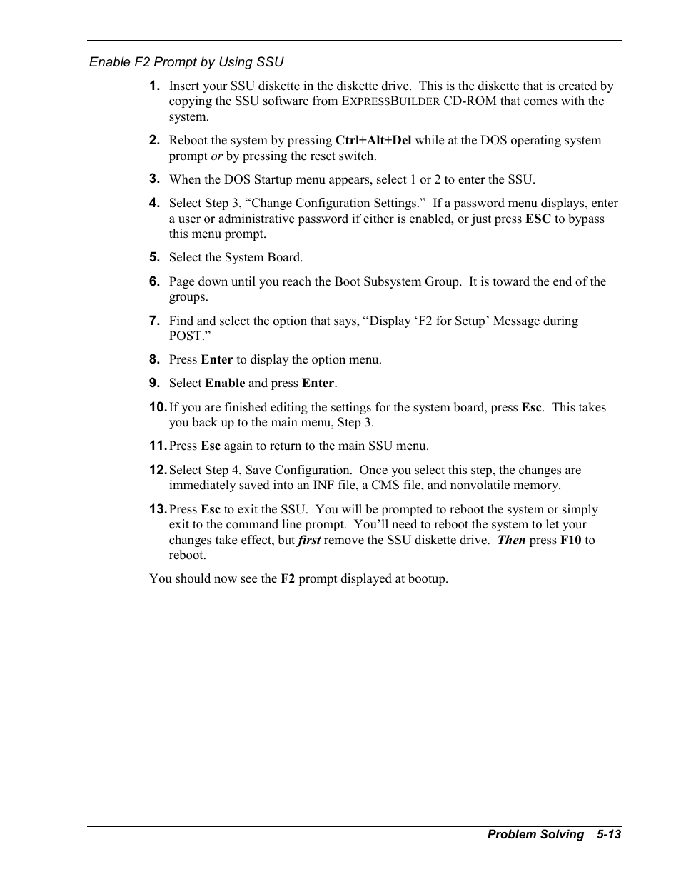 Enable f2 prompt by using ssu | NEC MC2400 User Manual | Page 133 / 204