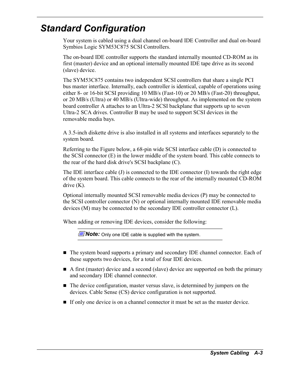 Standard configuration | NEC MC2400 User Manual | Page 145 / 204