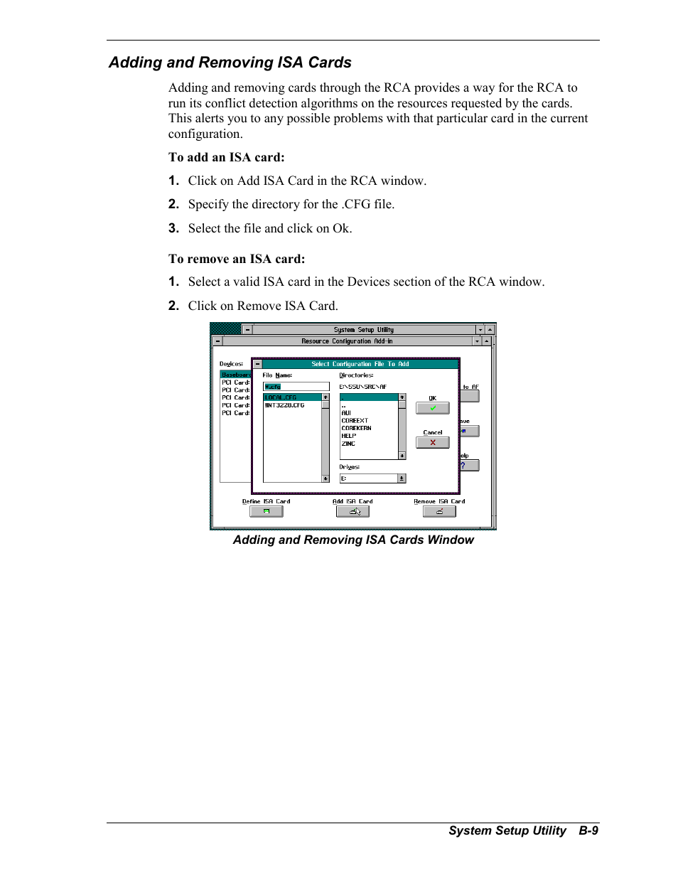 Adding and removing isa cards | NEC MC2400 User Manual | Page 159 / 204